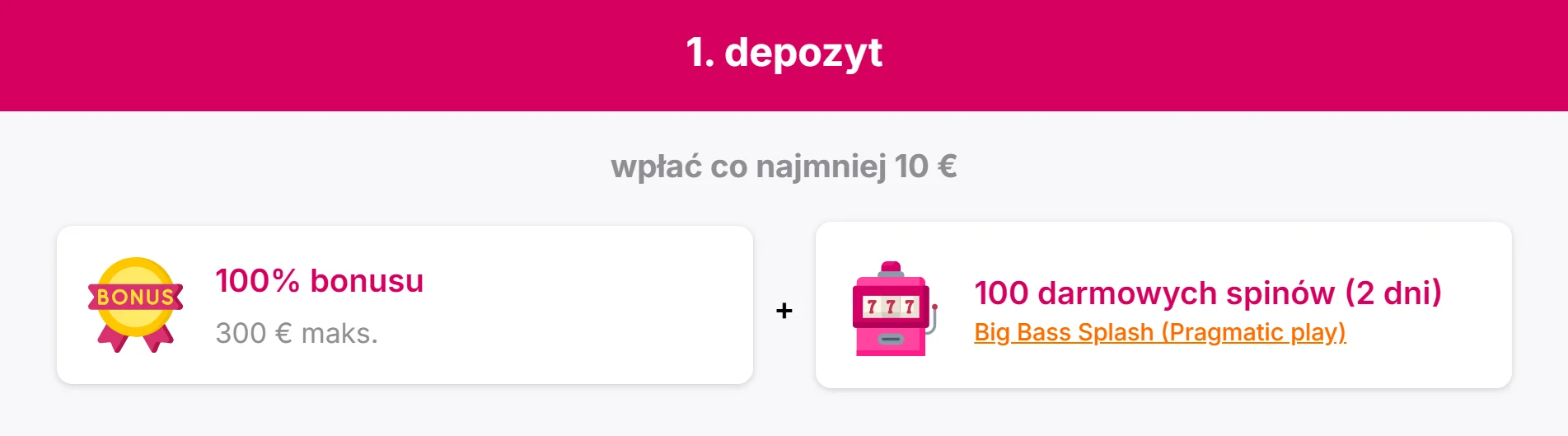 Bonus Powitalny HitnSpin 2 depozyt