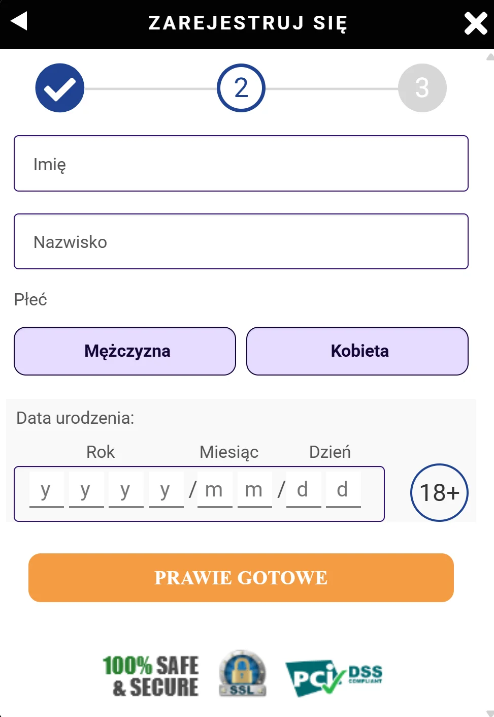 Gratowin Casino Rejestracja 3 Krok