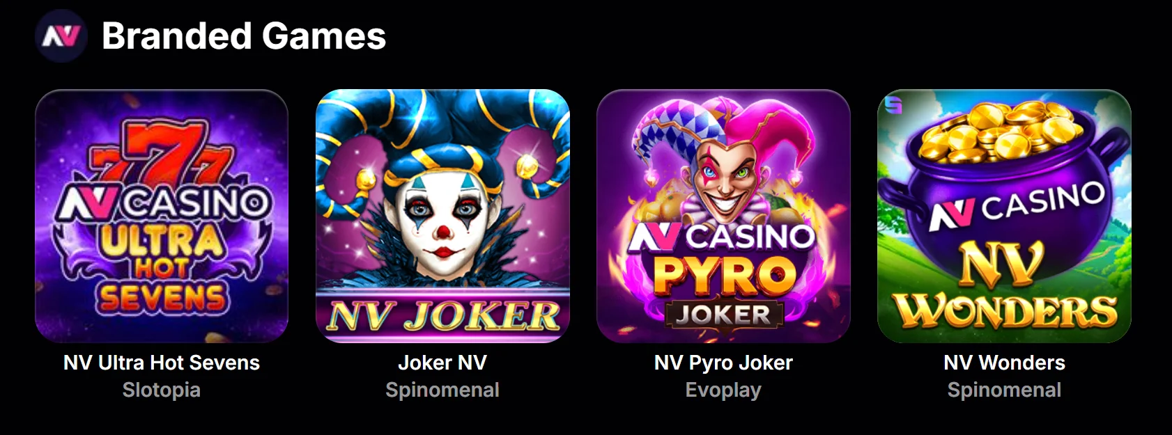 Branded Games NV Casino
