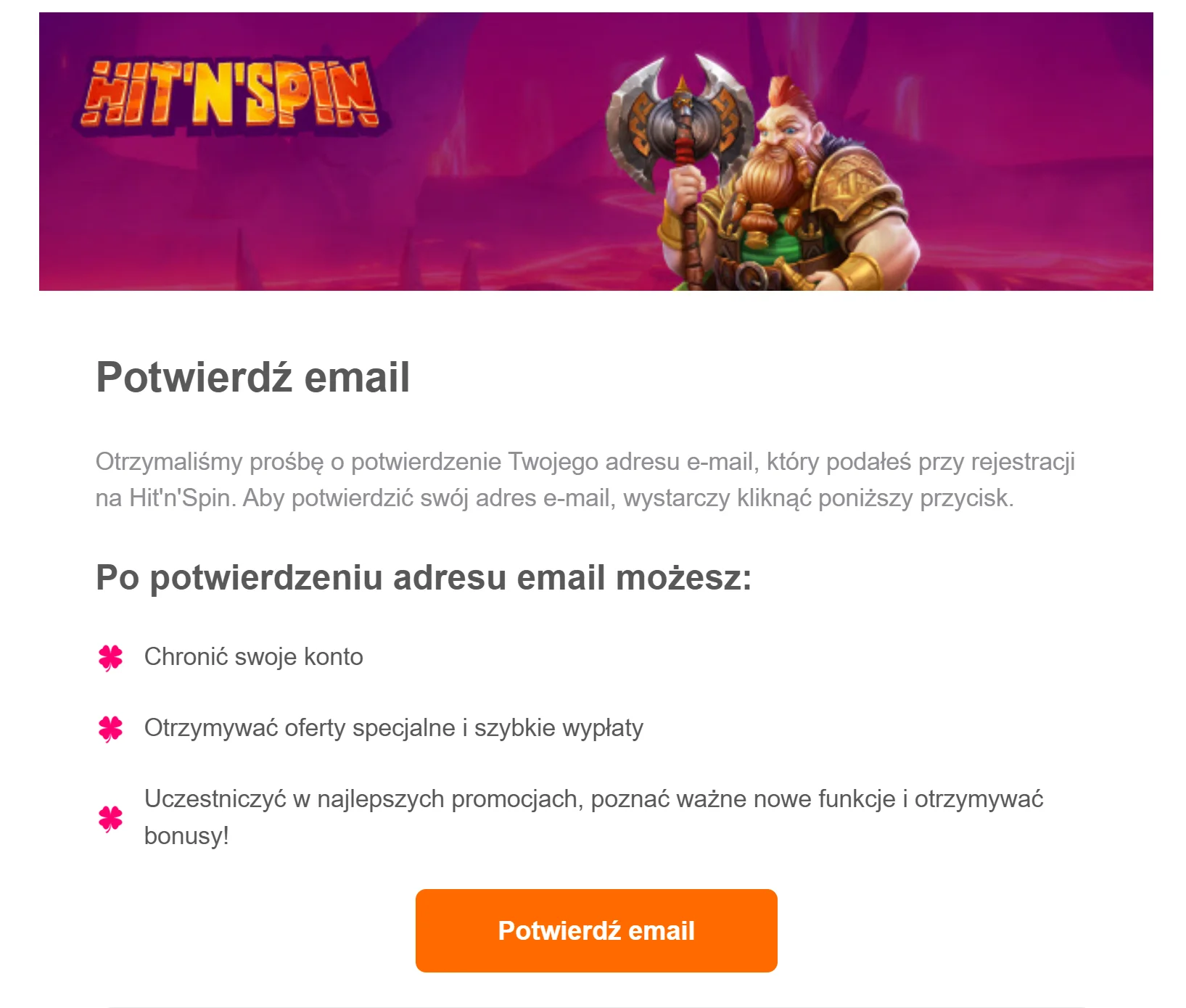 HitnSpin Rejestracja krok 3