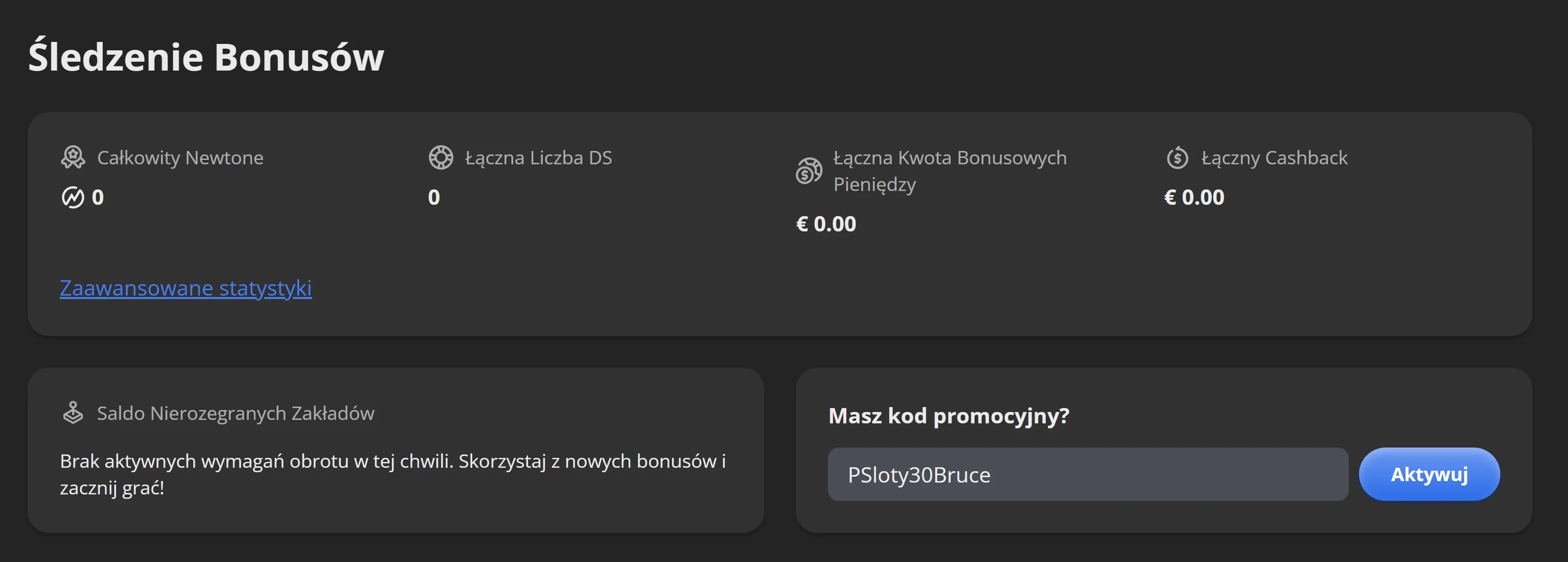 Jak otrzymać 30 FS w kasynie Bruce Bet? Krok 3