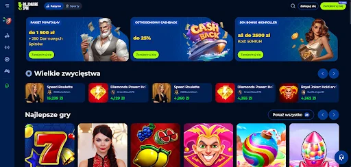 BillionareSpin glowna strona
