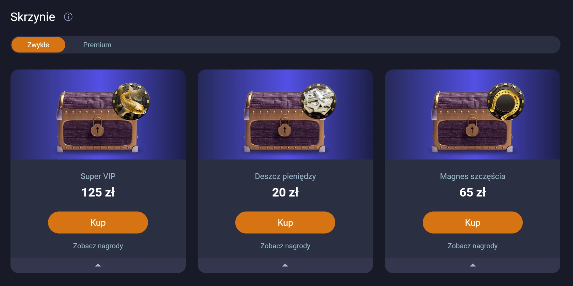 Vox Casino Skrzynie z nagrodami