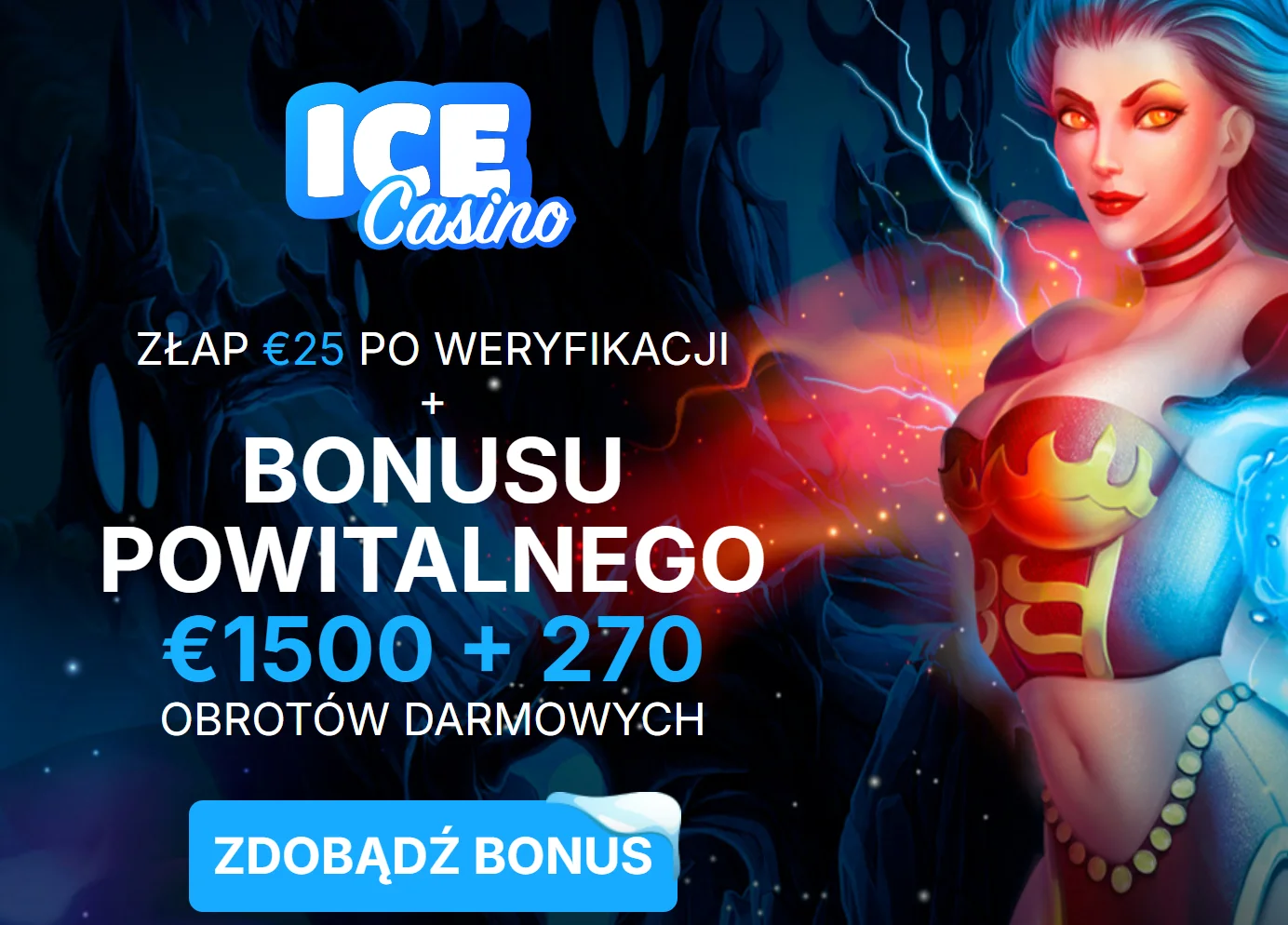 Jak otrzymać bonus bez depozytu w Ice Casino? Krok 1