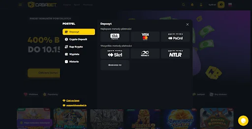 Casabet Kasyno rejestracja krok 2