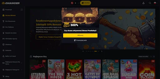 Chancer rejestracja krok 2