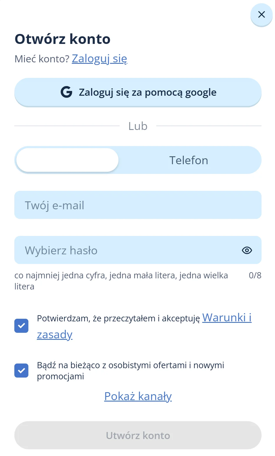 MrBet rejestracja 2 krok