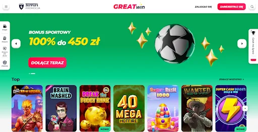 GreatWin glowna strona