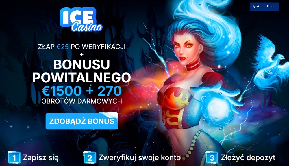Ice Casino 25e no deposit bonus