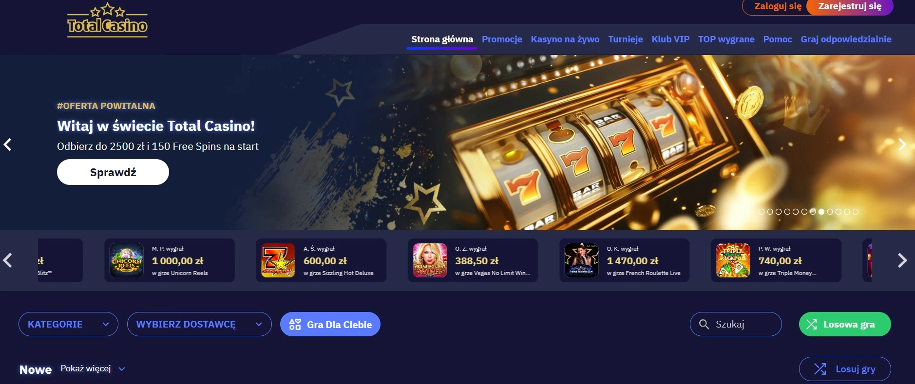 Legalne Polskie Kasyno Internetowe BLIK