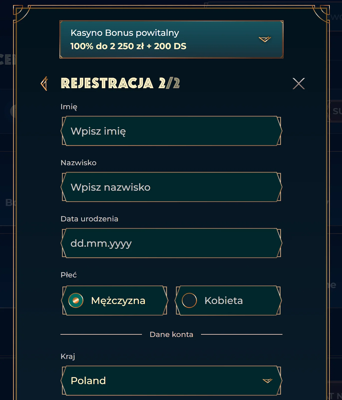 MonsterWin rejestracja krok 4