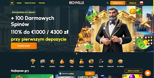 RichVille Kasyno glowna strona