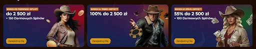 RodeoSlots bonus powitalny