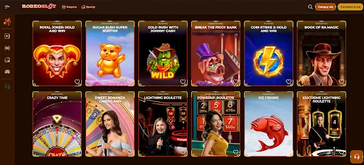 Rodeoslots glowna strona