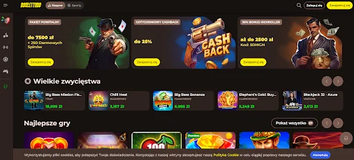 Roulettino kod promocyjny krok 1