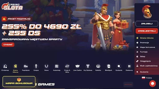 Slota Casino glowna strona