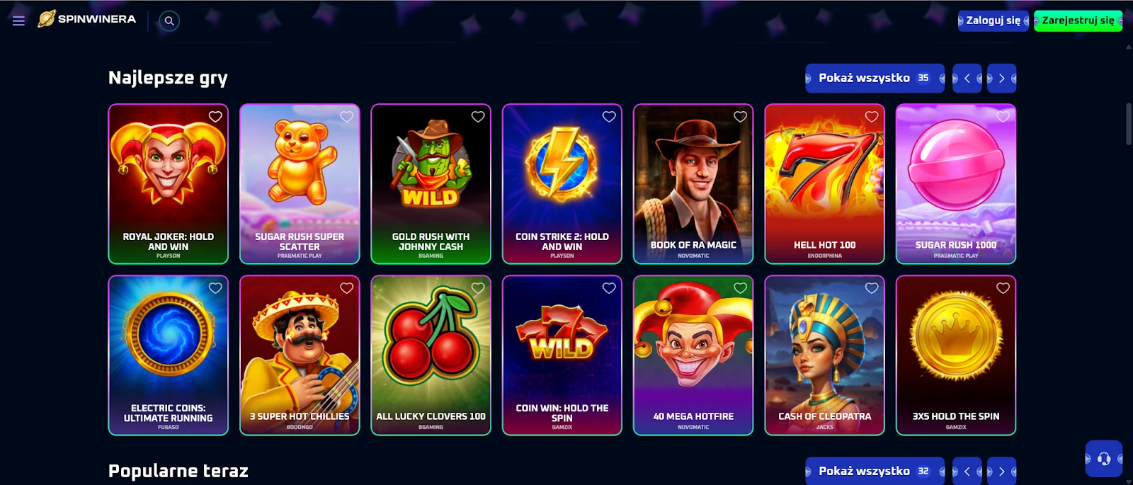 Spinwinera glowna strona