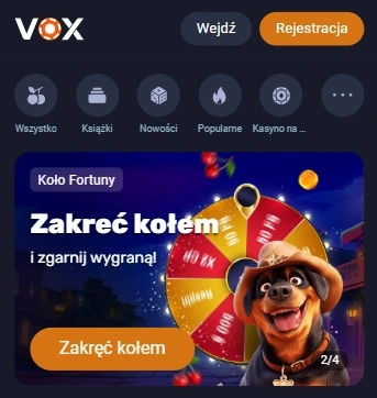 VOX Casino na prawdziwe pieniądze