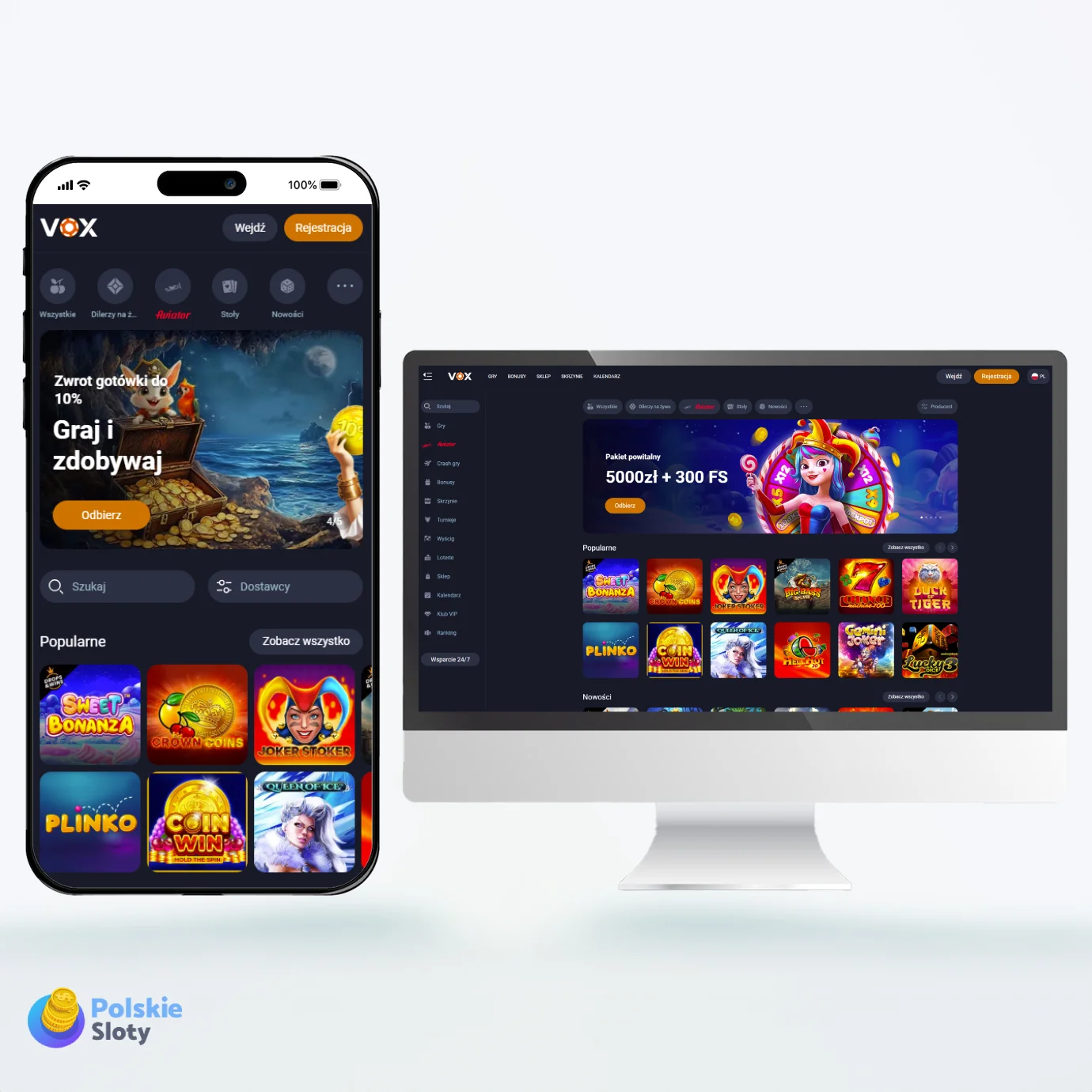 VOX casino glowna strona