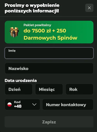 WinBeatz Casino rejestracja krok 3