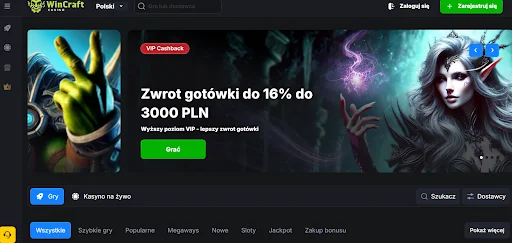 WinCraft casino glowna strona