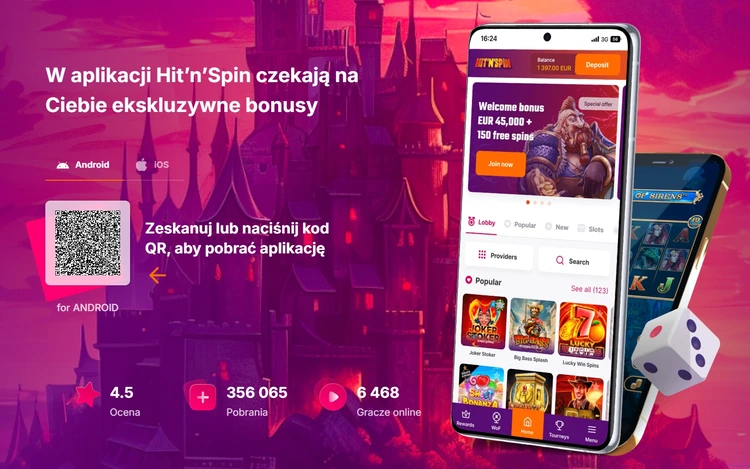 aplikacja mobilna hit'n'spin