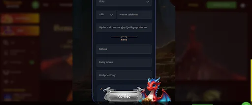 dragonslots bonus bez depozytu krok 3