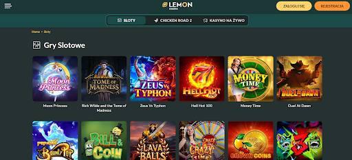 lemon casino screen