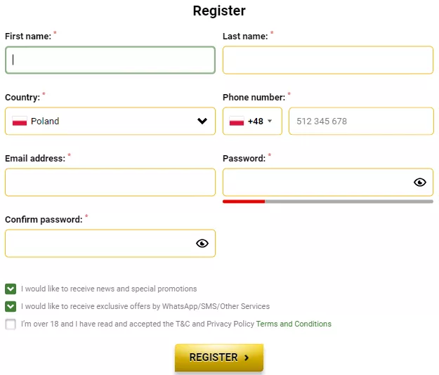 machance casino rejestracja