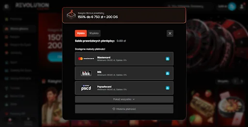 revolution casino rejestracja krok 4