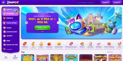 robocat casino glowna strona