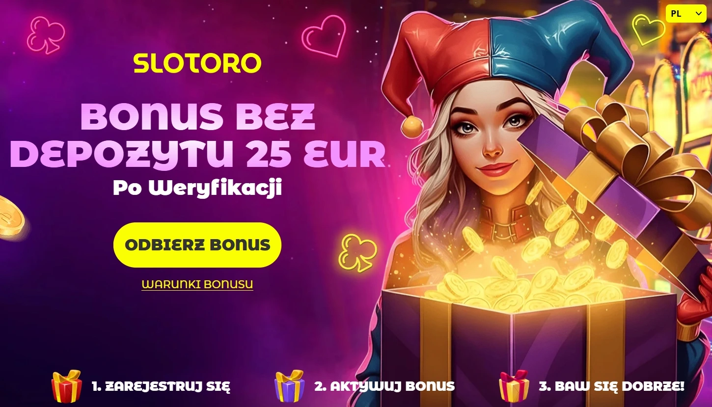 slotoro darmowa kasa za rejestracje bez depozytu