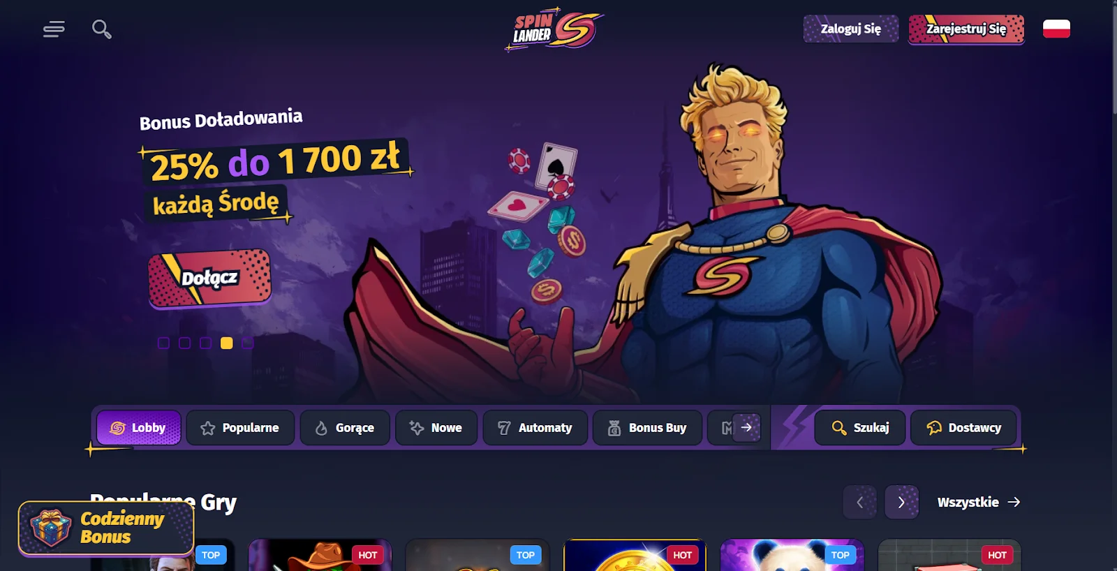 spinalander rejestracja