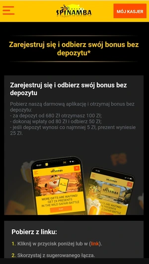 spinamba kasyno na realne pieniądze