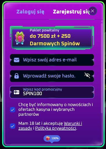 spinwera rejestracja 1