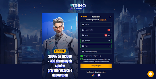 trino casino bonus z kodem krok 2
