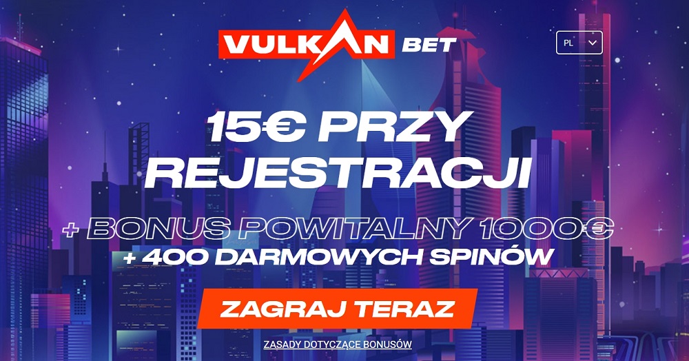 15 euro bez depozytu w vulkan bet