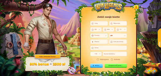 winlegends casino krok 2